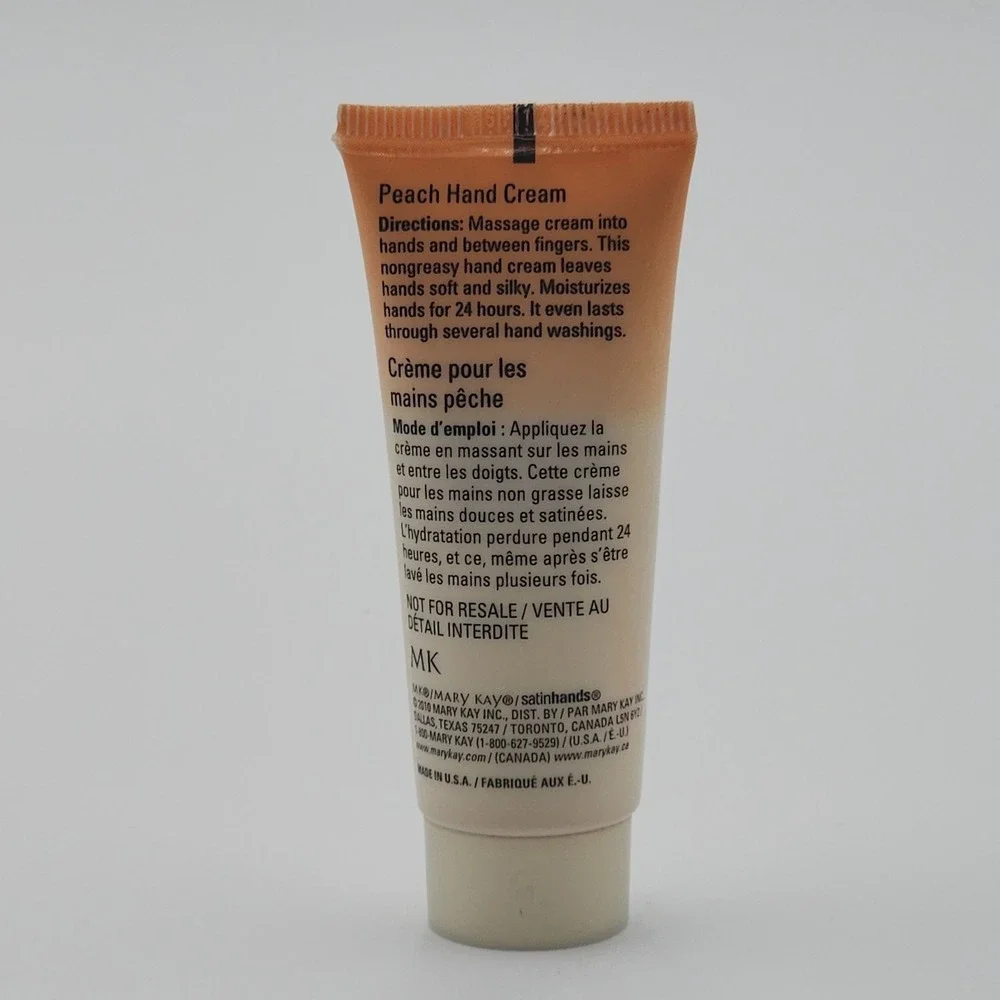 Vintage Mary Kay Satin Hands Peach Hand Cream .75 oz New Old Stock Discontinued